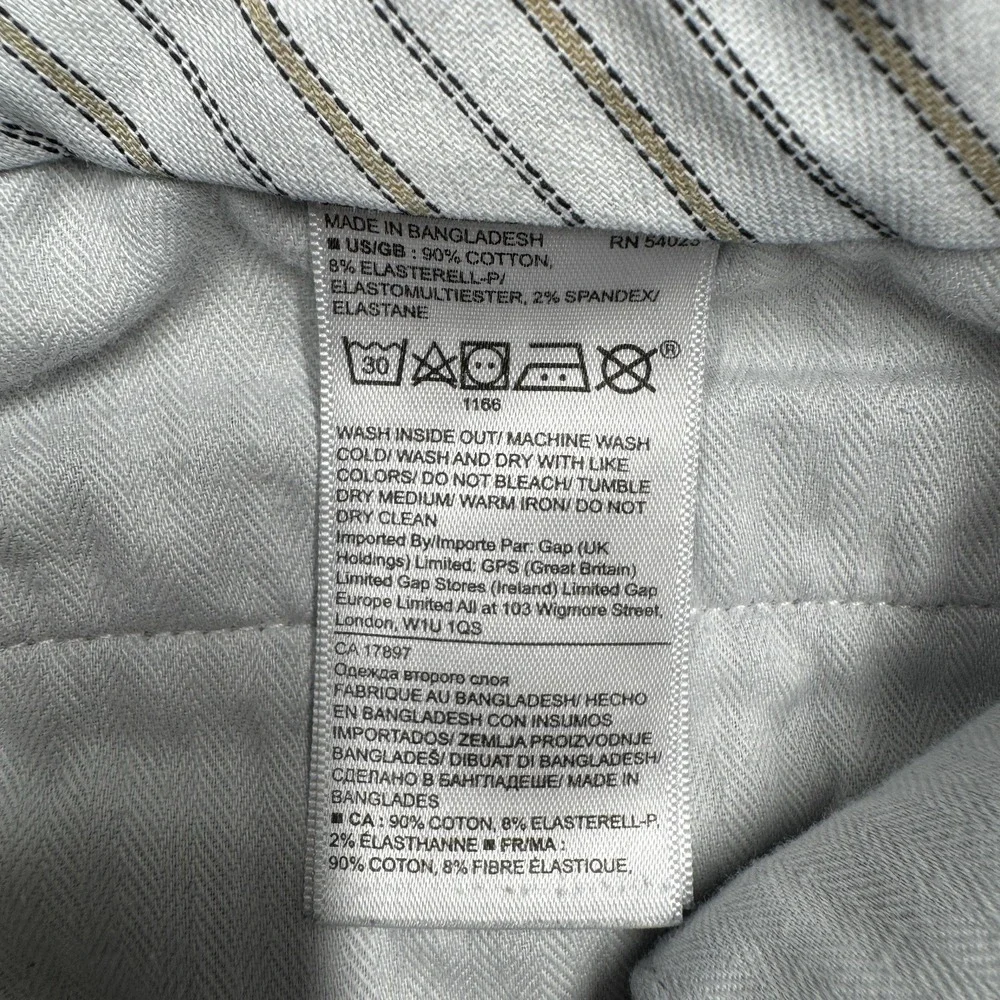 Banana Republic Aiden Chino Casual Pants Blue‎ Men's Size 33x34